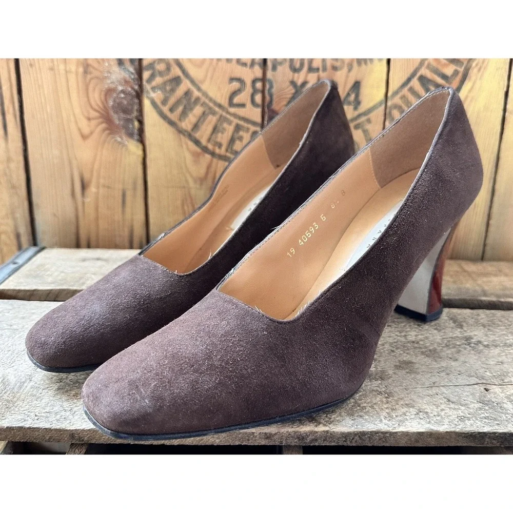 Valerie Stevens Heeled Pumps Angel‎ Brown Size 8.5 B Business